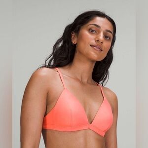 NWT Lululemon Waterside Swim Top C Cup Raspberry Cream Size 2